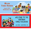 custom family reunion party banner